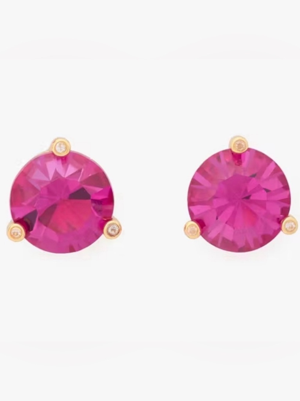 KATE SPADE ♠️ New York 🩷RISE AND SHINE🩷 FUCHSIA STUD EARRINGS 🌟NWT🌟